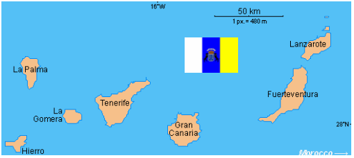 CANARIES MAP