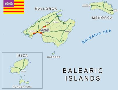 baleares map